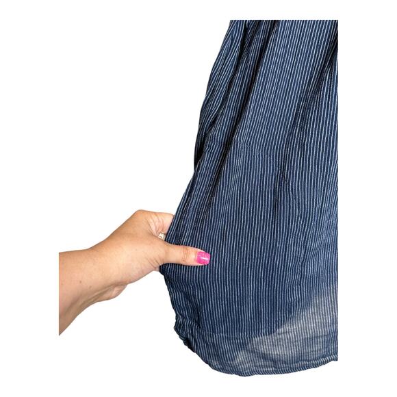 Free People Blue Hearts and Colors Long Sleeves Tunic Blouse size M - Picture 8 of 14